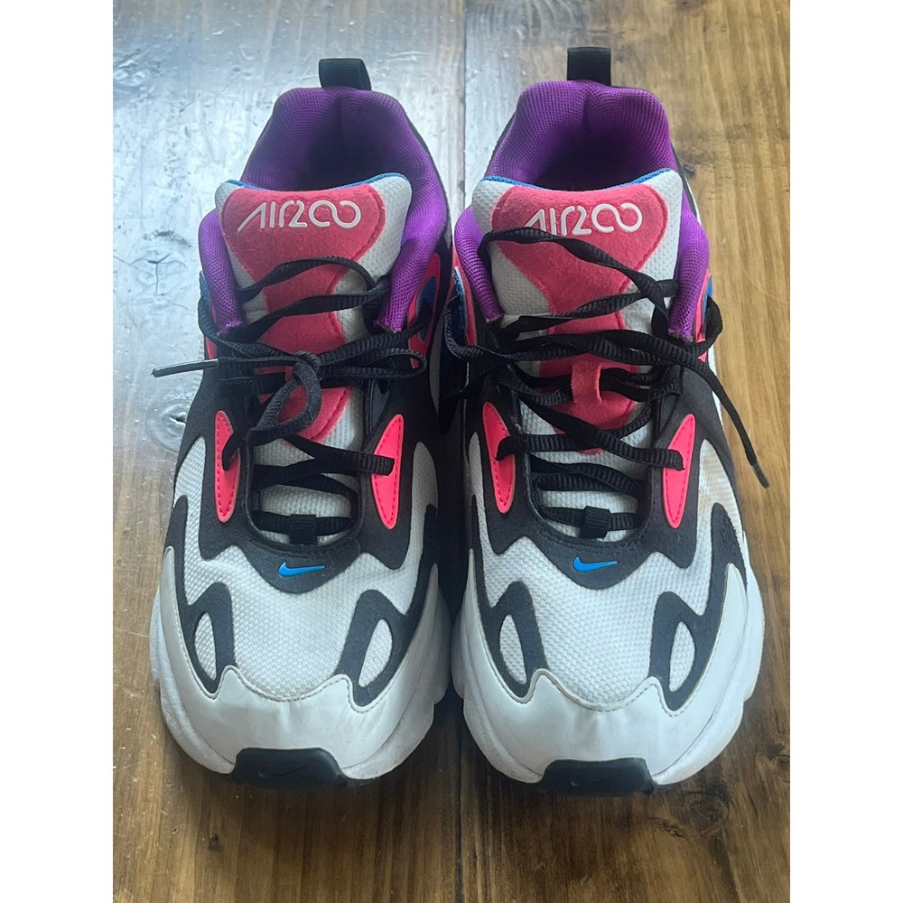 Nike Air Max 200 White Black Bright Crimson Sapphire AT5630-100 Womens 7.5 6Y